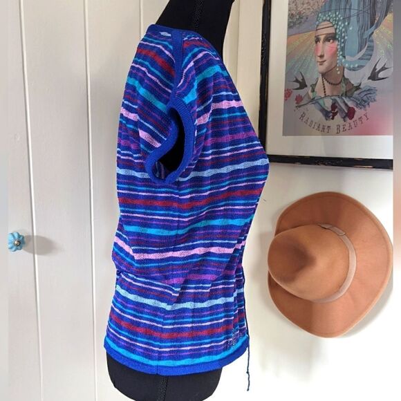 VTG Neiman Marcus Castleberry Knit Sweater 8 Preppy Countryside Retro Glam - Picture 6 of 10